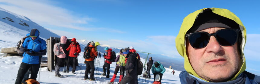On mountain tops